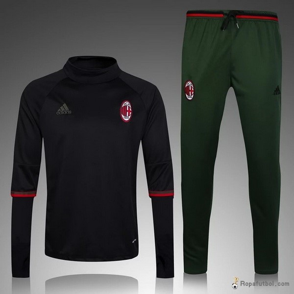 Chandal AC Milan 2016/17 Negro Verde